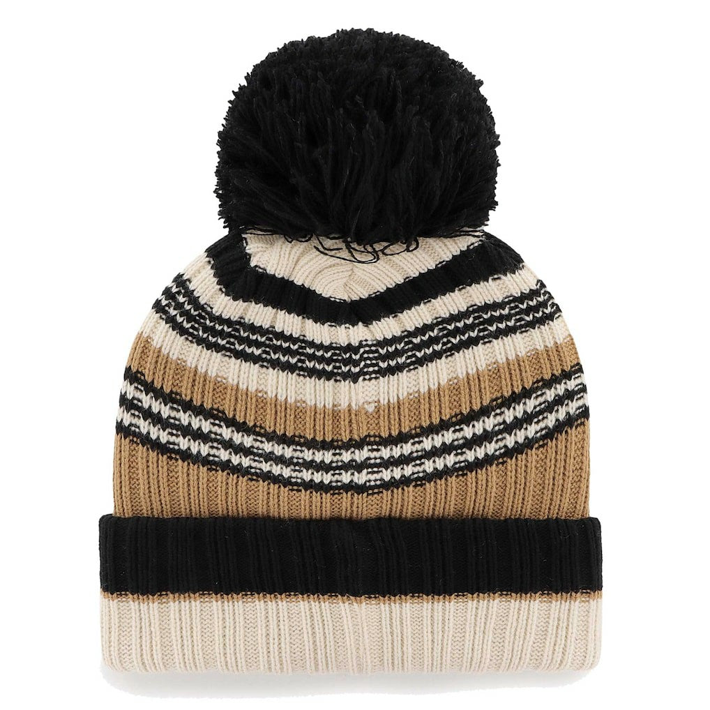 Minnesota Vikings '47 Women's Barista Cuffed Knit Hat with Pom - Natural discount