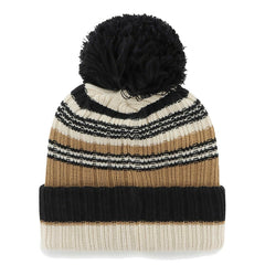 New Orleans Saints '47 Women's Barista Cuffed Knit Hat with Pom - Natural online