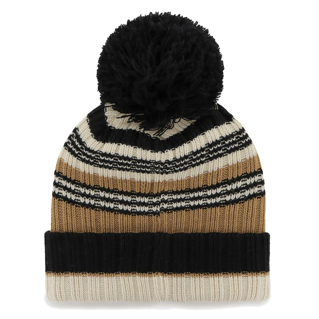 New York Jets '47 Women's Barista Cuffed Knit Hat with Pom - Natural for sale
