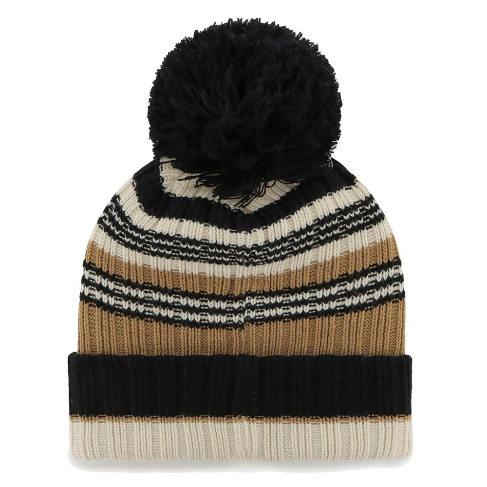 New York Jets '47 Women's Barista Cuffed Knit Hat with Pom - Natural for sale