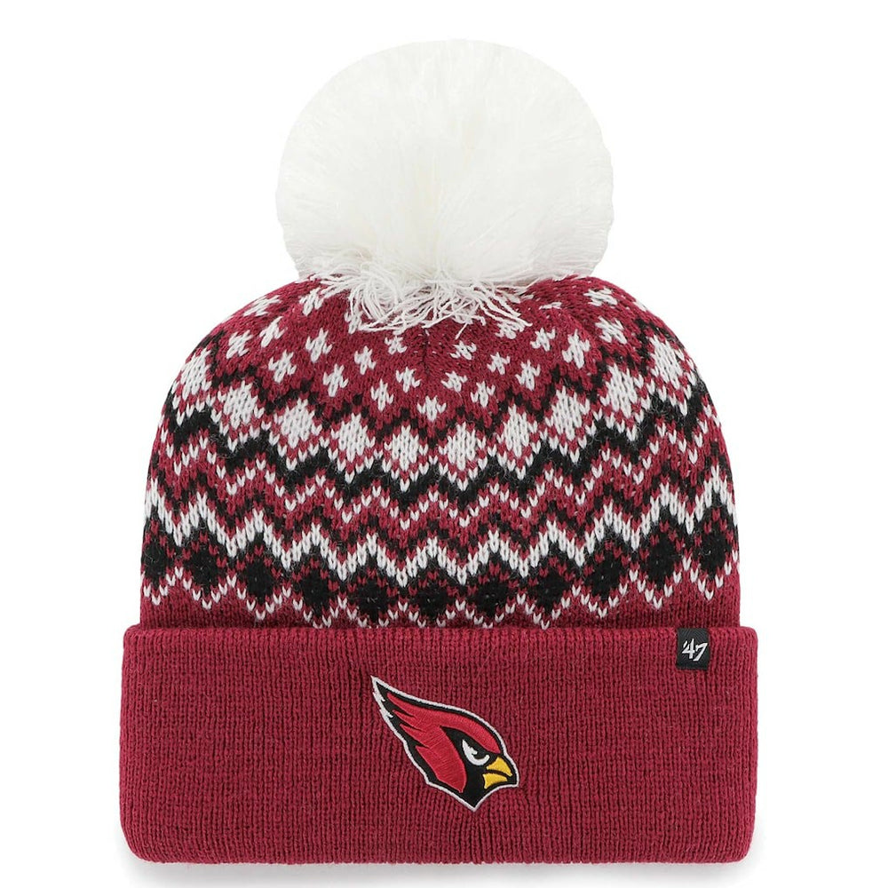 Arizona Cardinals '47 Women's Elsa Cuffed Knit Hat with Pom - Cardinal online