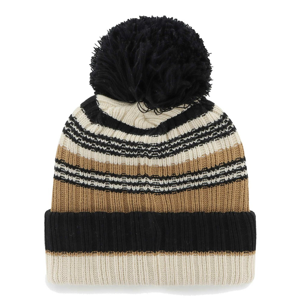 Tampa Bay Buccaneers '47 Women's Barista Cuffed Knit Hat with Pom - Natural on sale