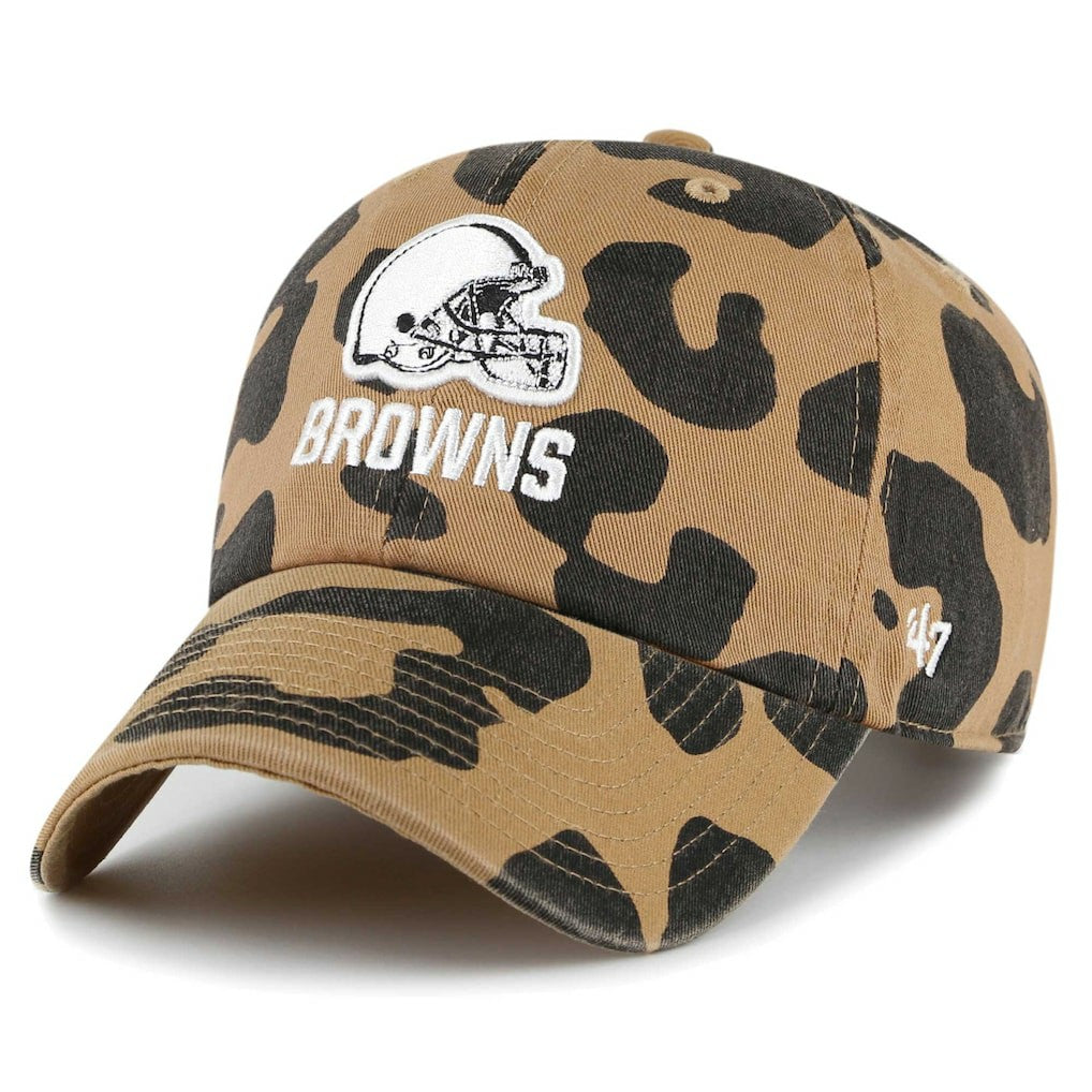 Cleveland Browns '47 Women's Rosette Clean Up Adjustable Hat - Tan sale