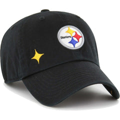Pittsburgh Steelers '47 Women's Confetti Icon Clean Up Adjustable Hat - Black on sale