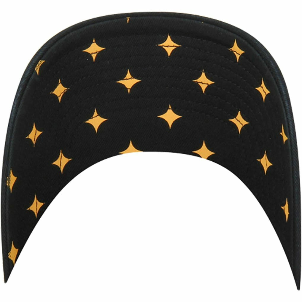 Pittsburgh Steelers '47 Women's Confetti Icon Clean Up Adjustable Hat - Black on sale