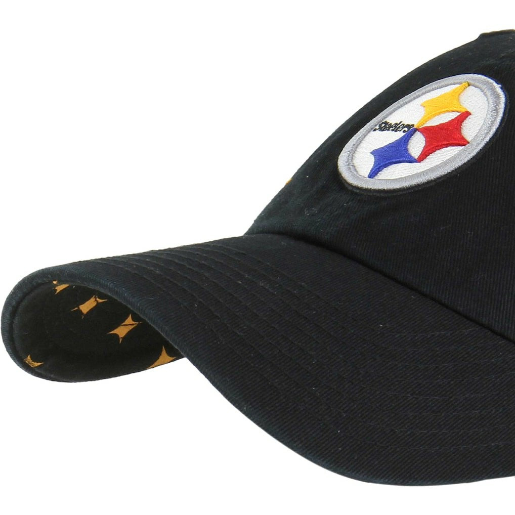 Pittsburgh Steelers '47 Women's Confetti Icon Clean Up Adjustable Hat - Black on sale