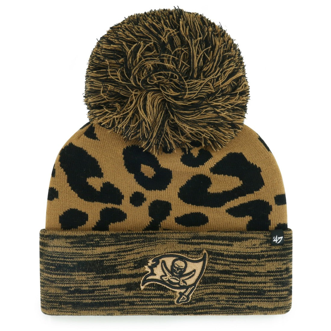 Tampa Bay Buccaneers '47 Women's Rosette Cuffed Knit Hat with Pom - Brown on sale