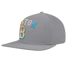 Boston Red Sox Pro Standard Washed Neon Snapback Hat Gray