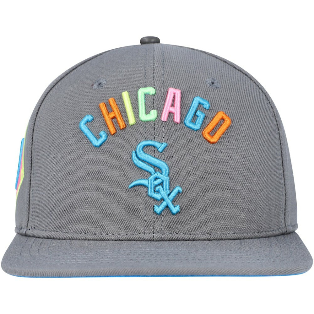 Chicago White Sox Pro Standard Washed Neon Snapback Hat Gray