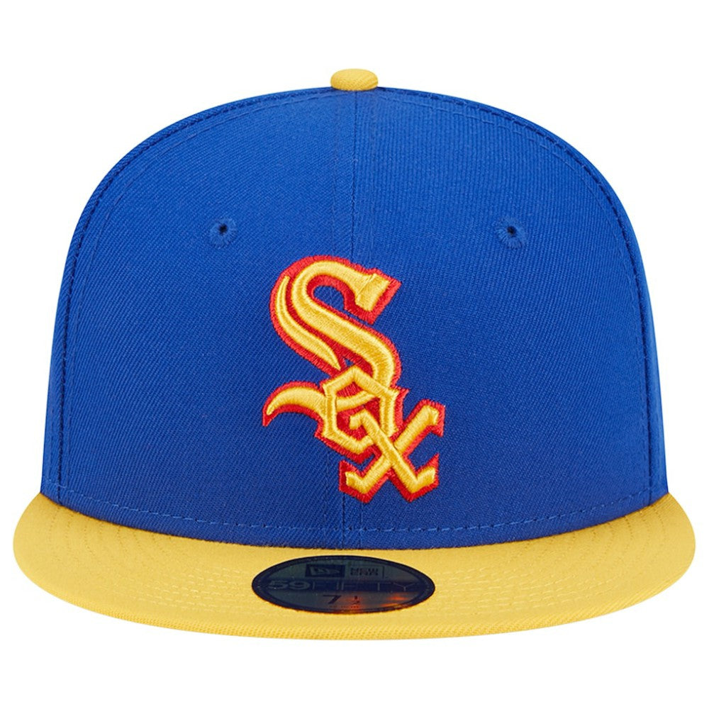 Chicago White Sox Empire 59FIFTY Fitted Hat Royal/Yellow