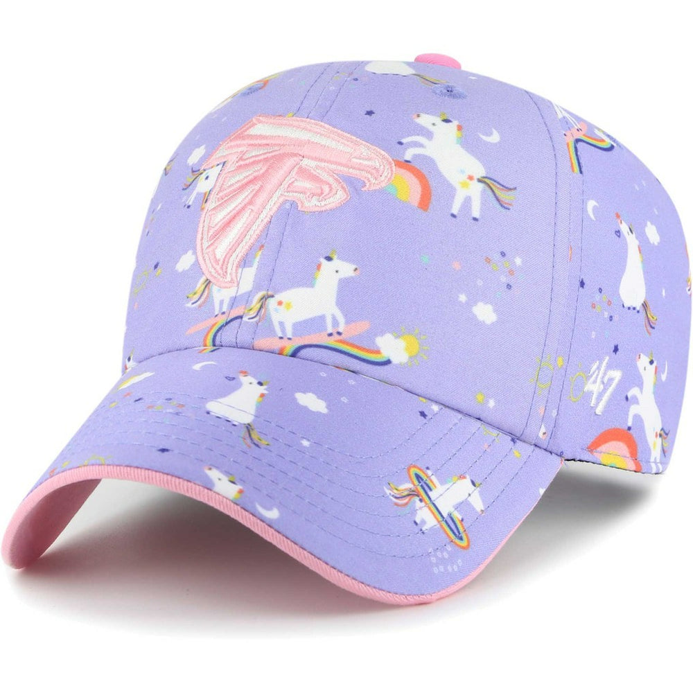 Atlanta Falcons '47 Girls Preschool Unicorn Clean Up Adjustable Hat - Lavender for sale