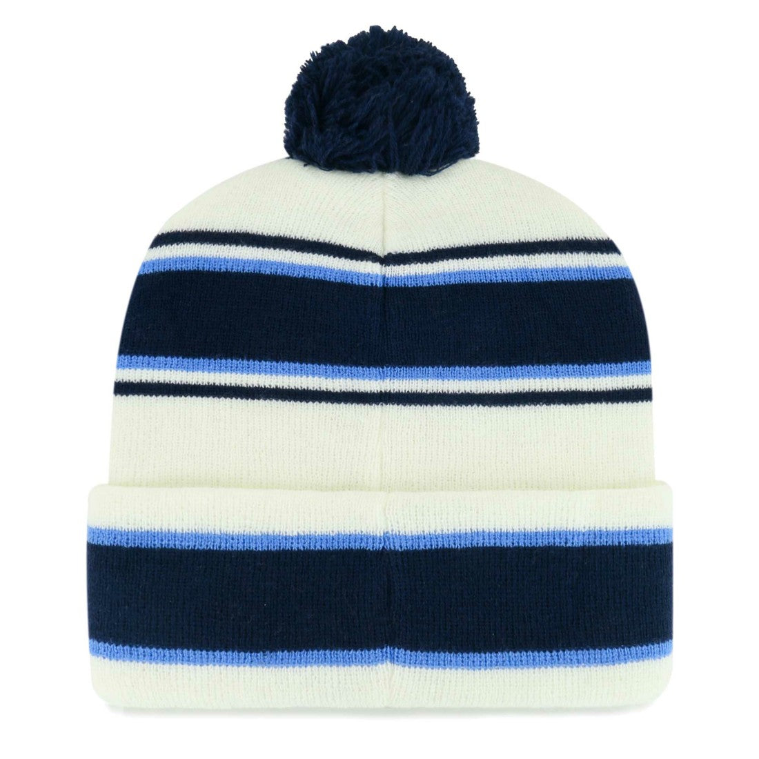 Tennessee Titans '47 Youth Stripling Cuffed Knit Hat with Pom - White for sale