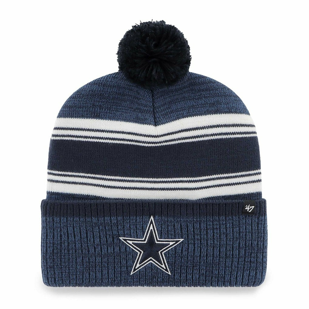 Dallas Cowboys '47 Fadeout Cuffed Knit Hat with Pom - Navy sale