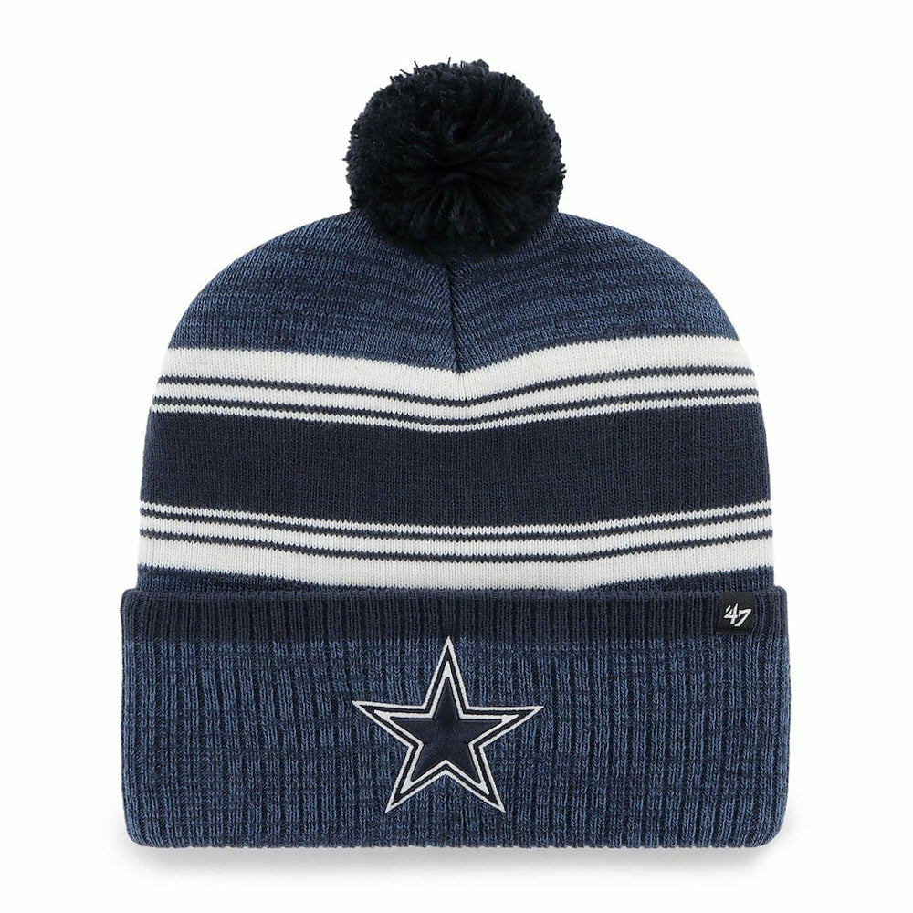 Dallas Cowboys '47 Fadeout Cuffed Knit Hat with Pom - Navy sale