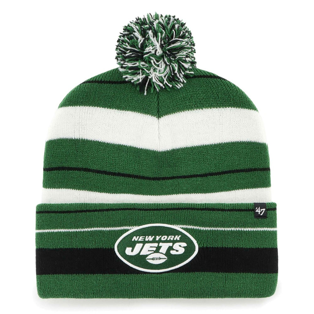 New York Jets '47 Powerline Cuffed Knit Hat with Pom - Green on sale