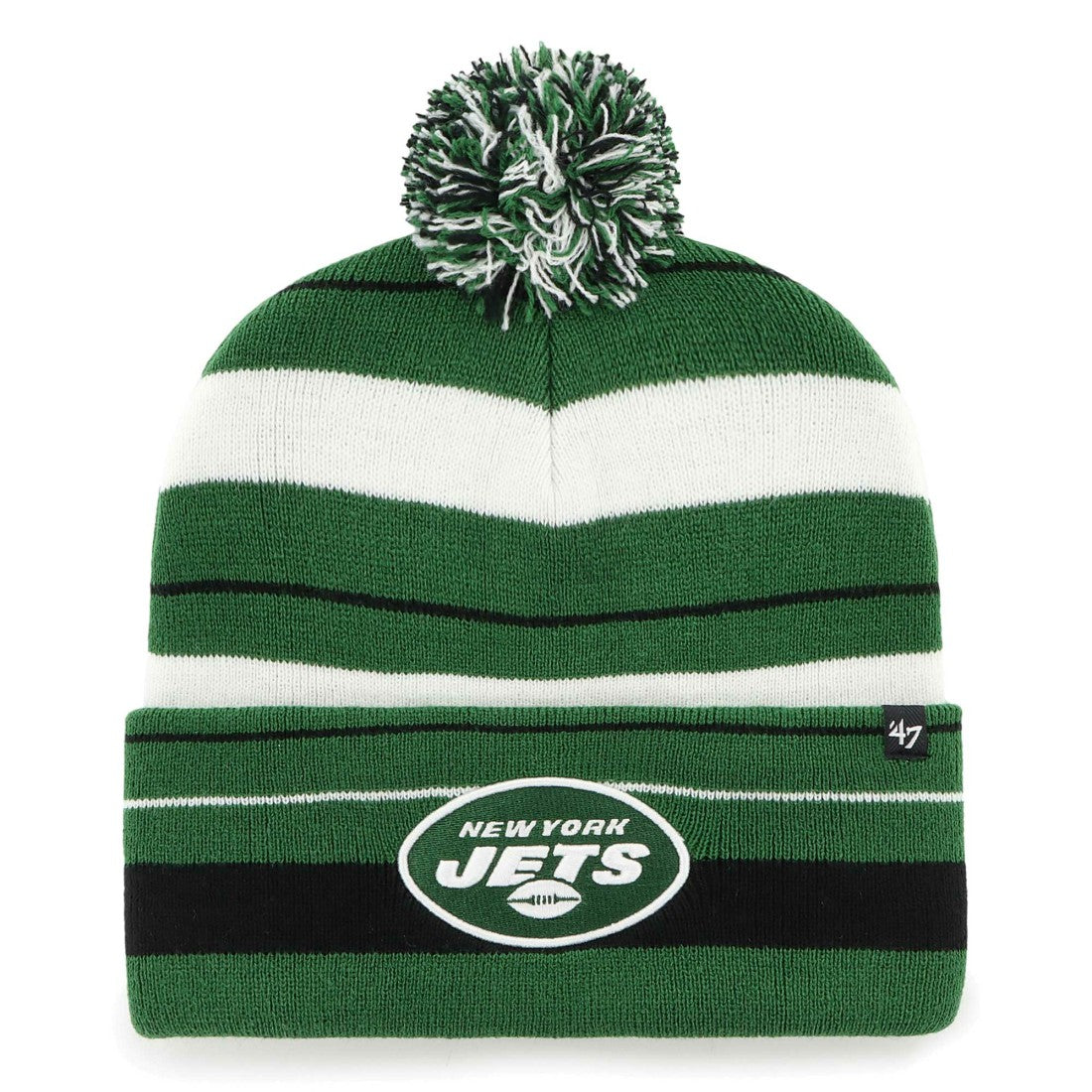 New York Jets '47 Powerline Cuffed Knit Hat with Pom - Green on sale
