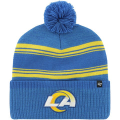 Los Angeles Rams '47 Fadeout Cuffed Knit Hat with Pom - Royal for sale