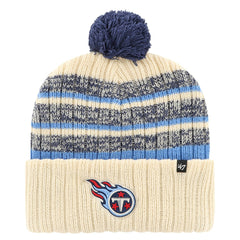 Tennessee Titans '47 Tavern Cuffed Knit Hat with Pom - Cream online