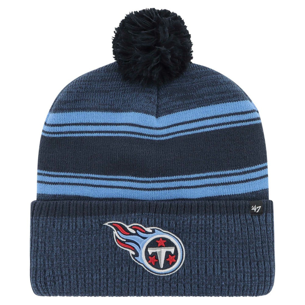 Tennessee Titans '47 Fadeout Cuffed Knit Hat with Pom - Navy cheap