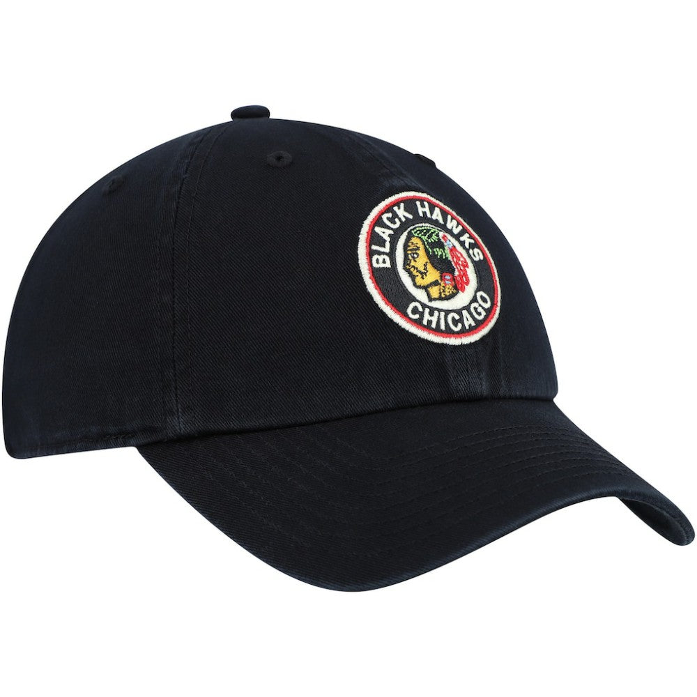 Chicago Blackhawks '47 Clean Up Adjustable Hat - Black Hats