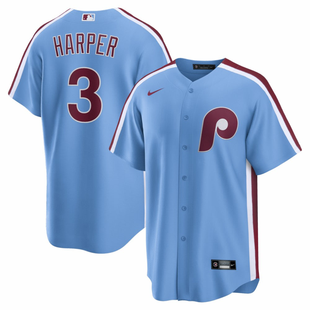 Bryce Harper Philadelphia Phillies Alternate Replica Jersey Light Blue