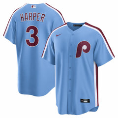 Bryce Harper Philadelphia Phillies Alternate Replica Jersey Light Blue
