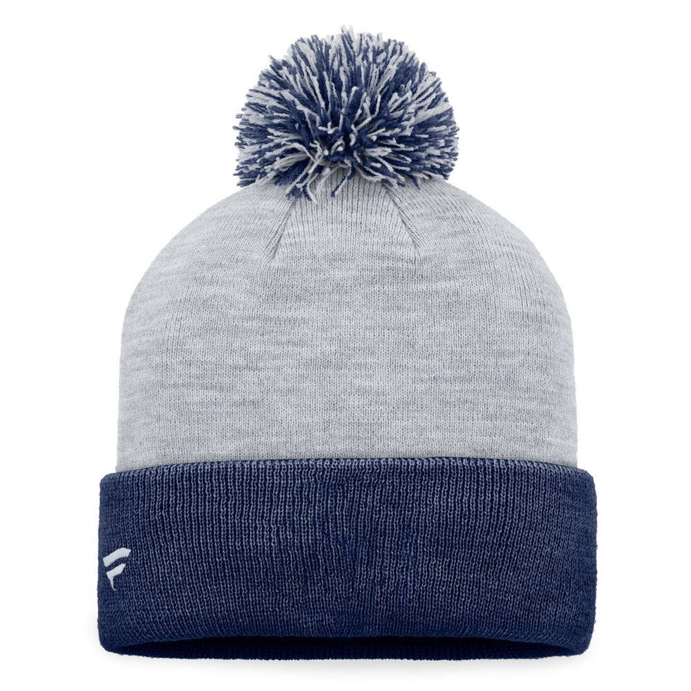 Tennessee Titans Women's Cuffed Knit Hat with Pom - Gray for sale