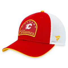 Calgary Flames Fanatics Fundamental Adjustable Hat - Red/White Hats