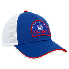 New York Rangers Fanatics Fundamental Adjustable Hat - Blue/White Hats