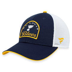 St. Louis Blues Fanatics Fundamental Adjustable Hat - Navy/White Hats
