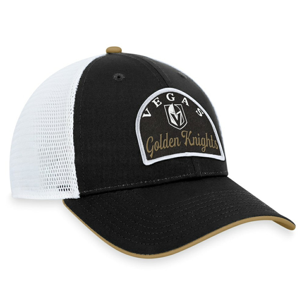 Vegas Golden Knights Fanatics Fundamental Adjustable Hat - Black/White Hats