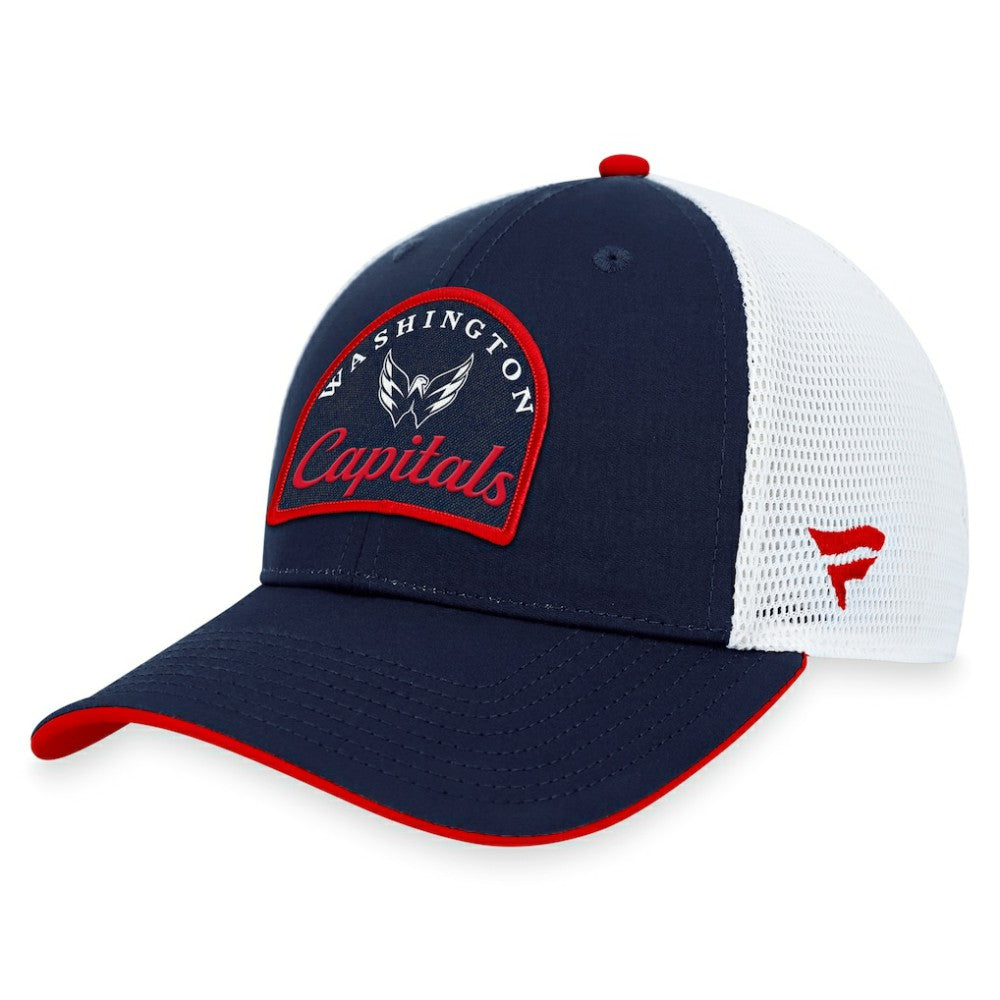 Washington Capitals Fanatics Fundamental Adjustable Hat - Navy/White Hats