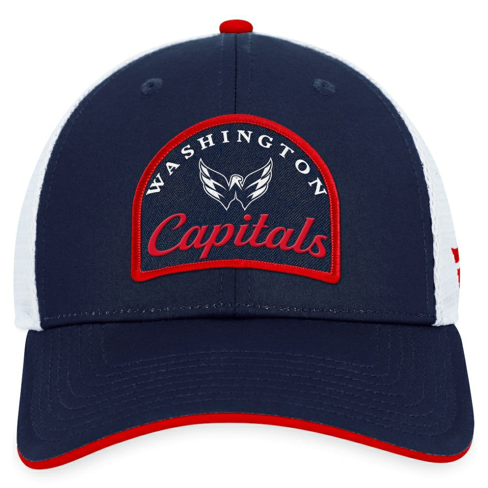Washington Capitals Fanatics Fundamental Adjustable Hat - Navy/White Hats