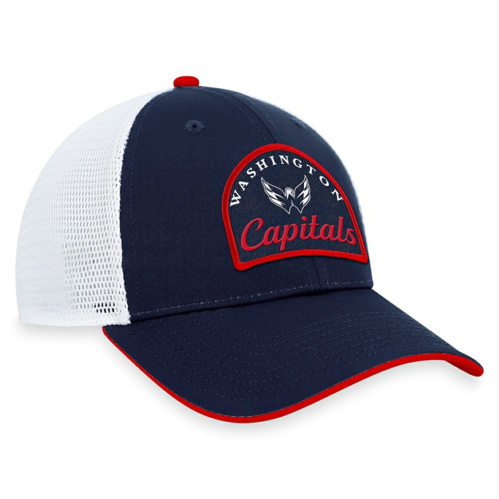 Washington Capitals Fanatics Fundamental Adjustable Hat - Navy/White Hats