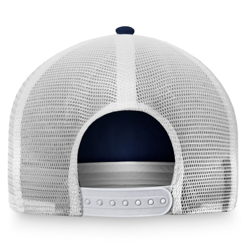 St. Louis Blues Fanatics Women's Fundamental Trucker Adjustable Hat - Navy/White Hats