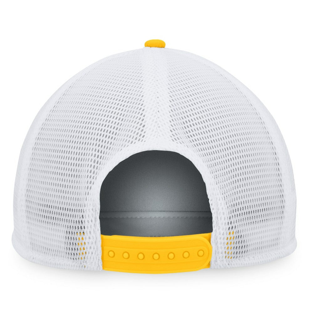 Nashville Predators Fanatics Foam Front Patch Trucker Snapback Hat - Gold/White Hats