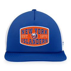 New York Islanders Fanatics Foam Front Patch Trucker Snapback Hat - Royal/White Hats