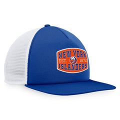 New York Islanders Fanatics Foam Front Patch Trucker Snapback Hat - Royal/White Hats