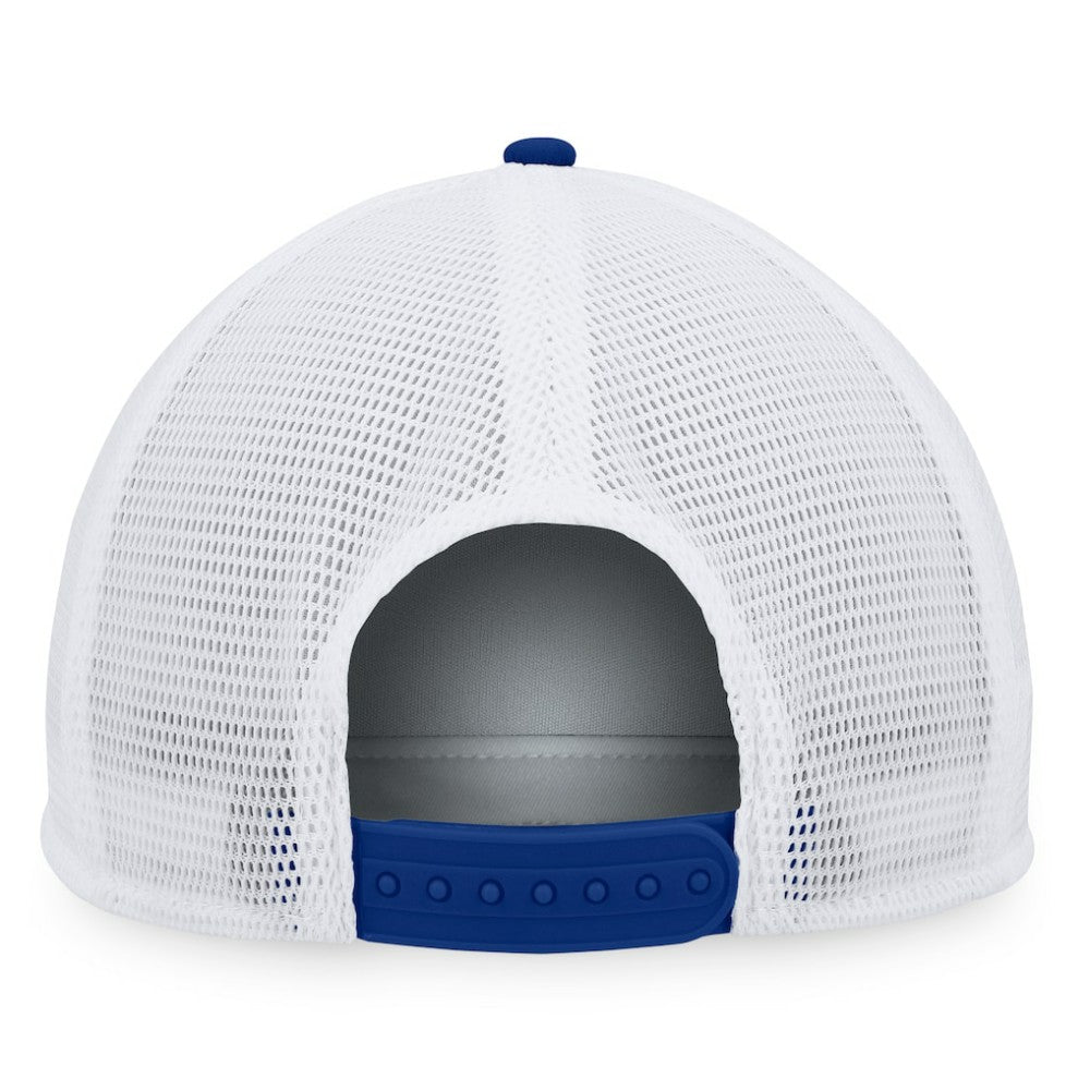 Toronto Maple Leafs Fanatics Foam Front Patch Trucker Snapback Hat - Blue/White Hats