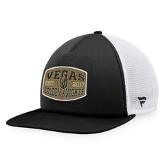 Vegas Golden Knights Fanatics Foam Front Patch Trucker Snapback Hat - Black/White Hats