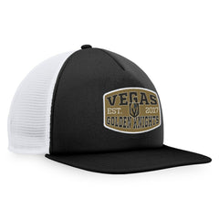 Vegas Golden Knights Fanatics Foam Front Patch Trucker Snapback Hat - Black/White Hats
