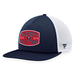 Washington Capitals Fanatics Foam Front Patch Trucker Snapback Hat - Navy/White Hats