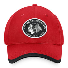Chicago Blackhawks Fanatics Fundamental Adjustable Hat - Red Hats