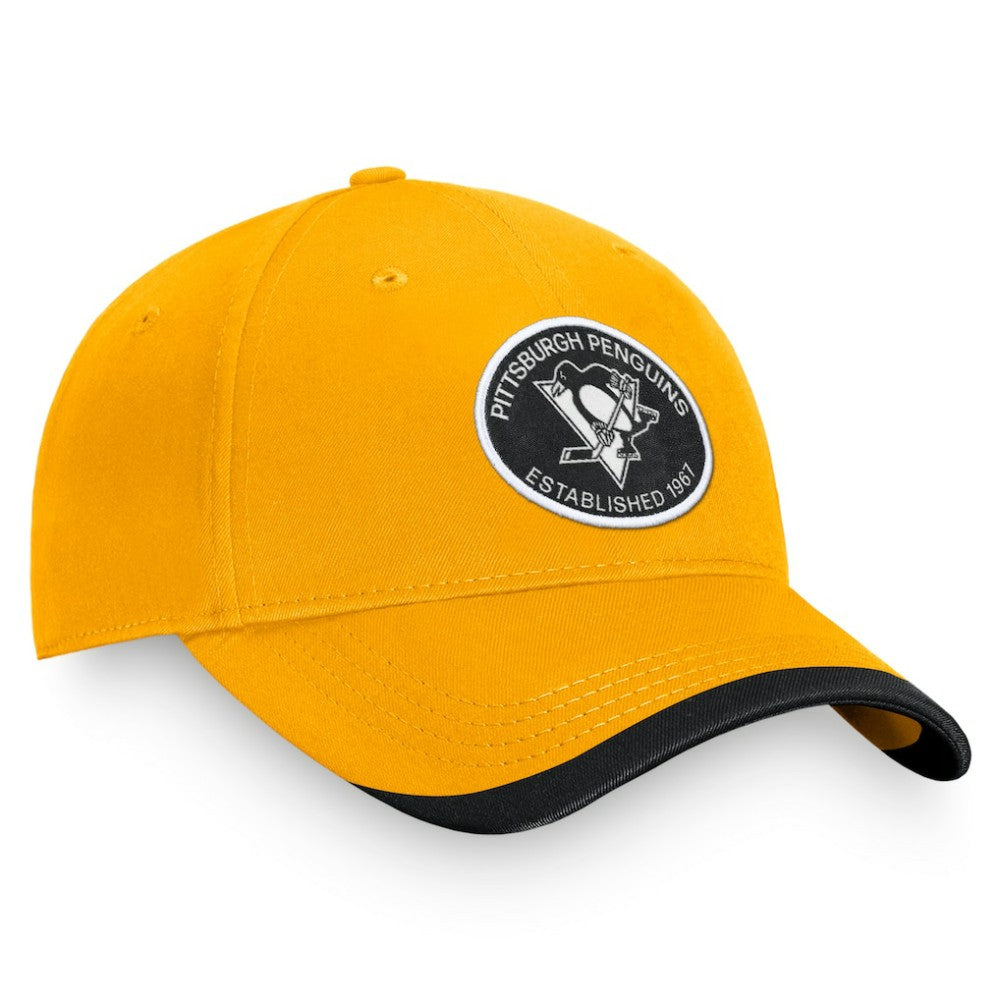 Pittsburgh Penguins Fanatics Fundamental Adjustable Hat - Gold Hats