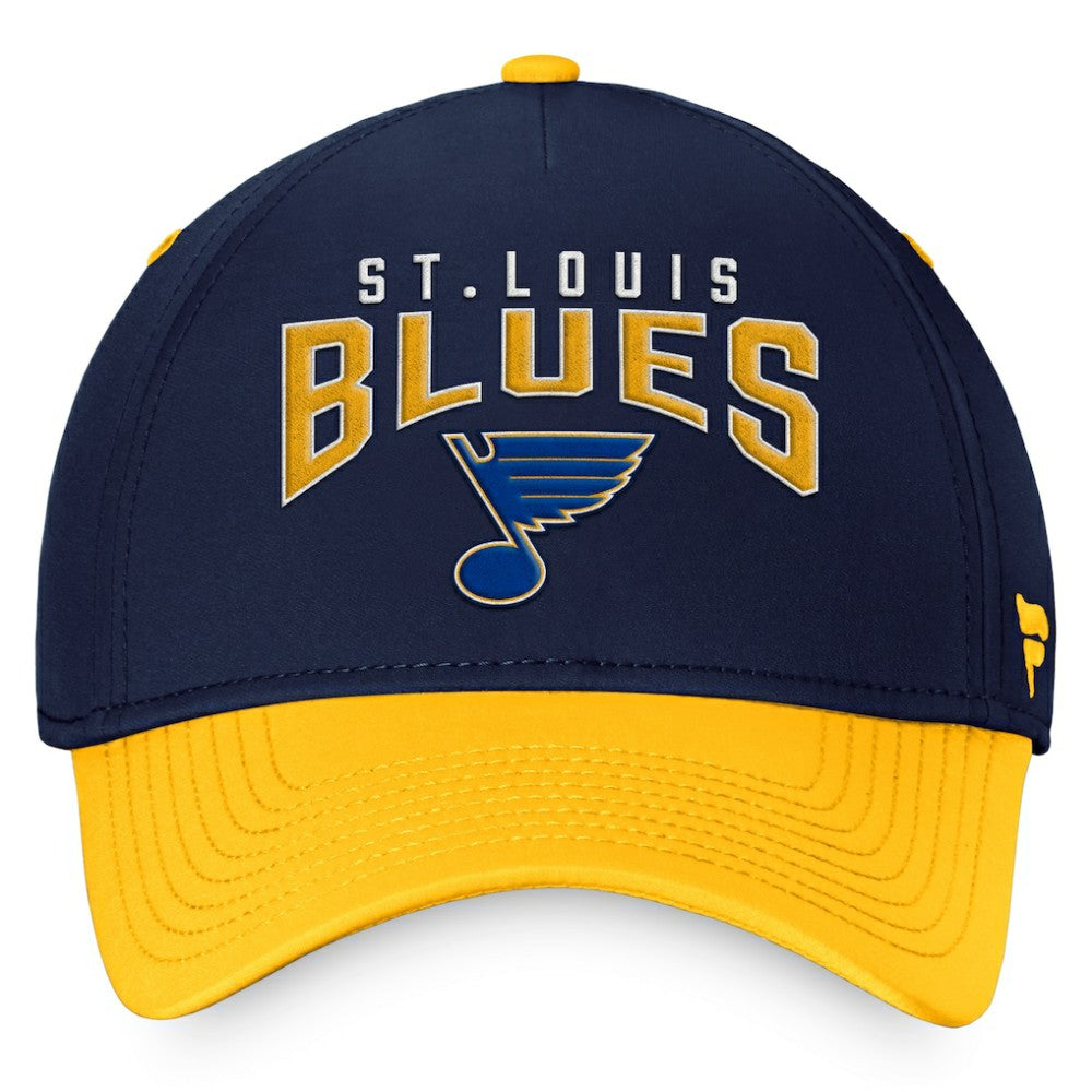 St. Louis Blues Fanatics Fundamental 2-Tone Flex Hat - Navy/Gold Hats