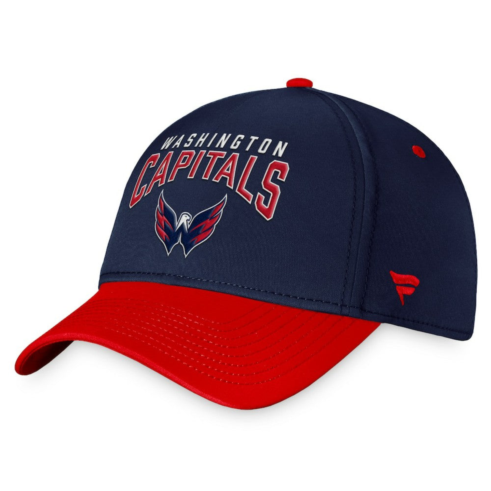 Washington Capitals Fanatics Fundamental 2-Tone Flex Hat - Navy/Red Hats