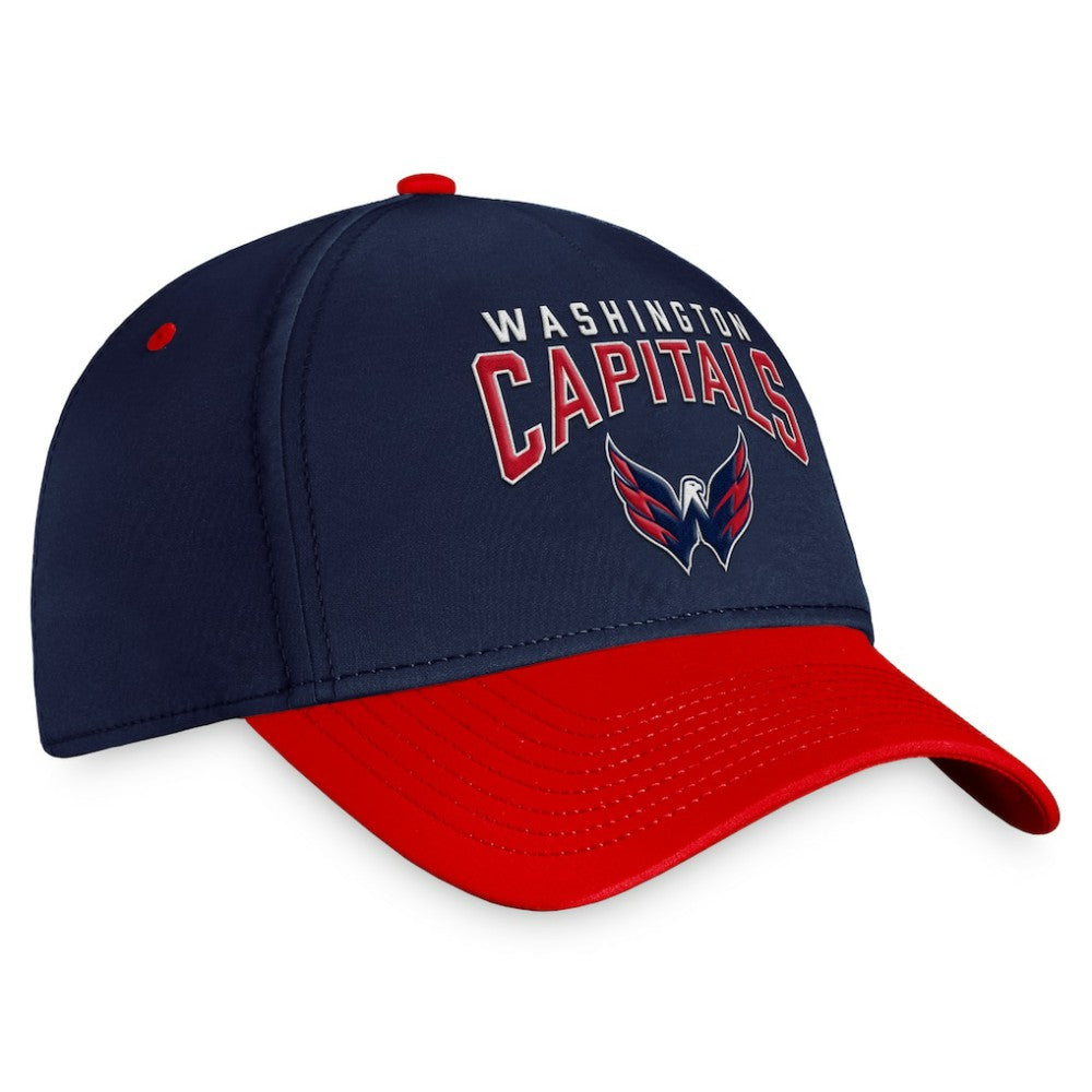 Washington Capitals Fanatics Fundamental 2-Tone Flex Hat - Navy/Red Hats