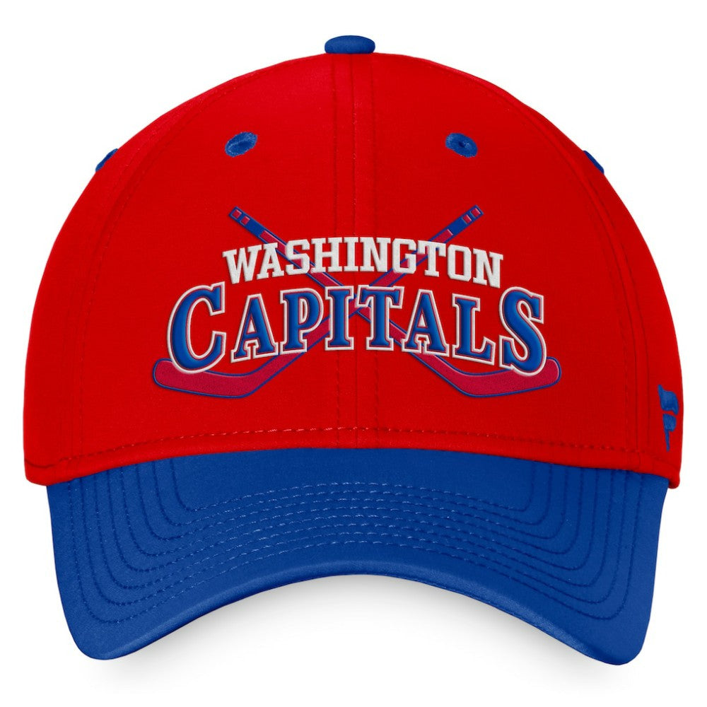 Washington Capitals Fanatics Heritage Vintage Flex Hat - Red/Blue Hats