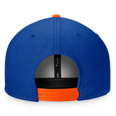 New York Islanders Fanatics Fundamental Colorblocked Snapback Hat - Royal/Orange Hats