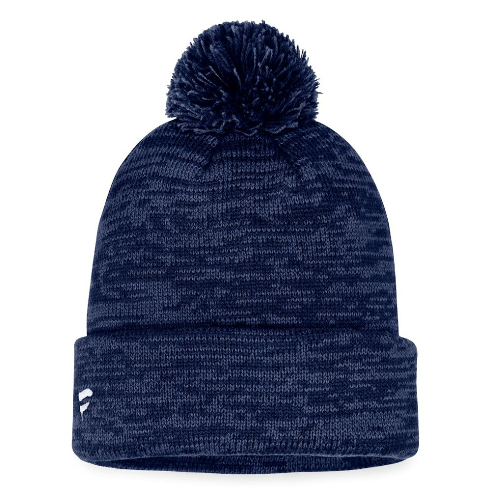 St. Louis Blues Fanatics Fundamental Cuffed Knit Hat with Pom - Navy Hats